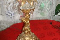 Antique Very Ornate Cherub Lamp Large Heavy Gold Table Lamp inside measurements 2250 X 3000