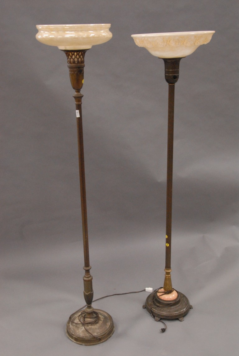 Antique Vintage Rembrandt Torchiere Style Floor Lamp Brass with regard to proportions 768 X 1144