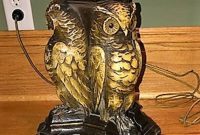 Antique Wooden Owl Pianofloor Lamp intended for size 794 X 1138