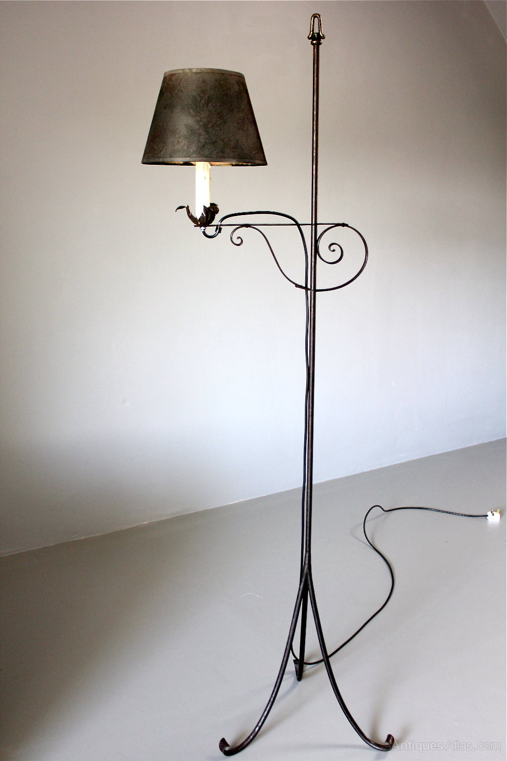 Antiques Atlas 20th Century Wrought Iron Floor Lamp Lamps with sizing 1000 X 1500