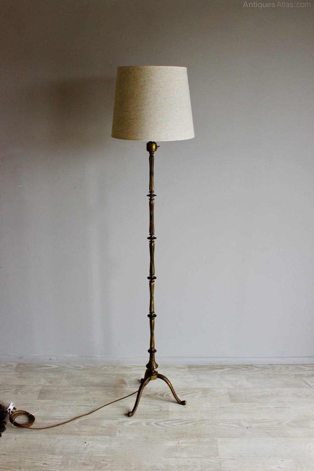 Antiques Atlas French Brass Bamboo Style Floor Lamp intended for size 1000 X 1501
