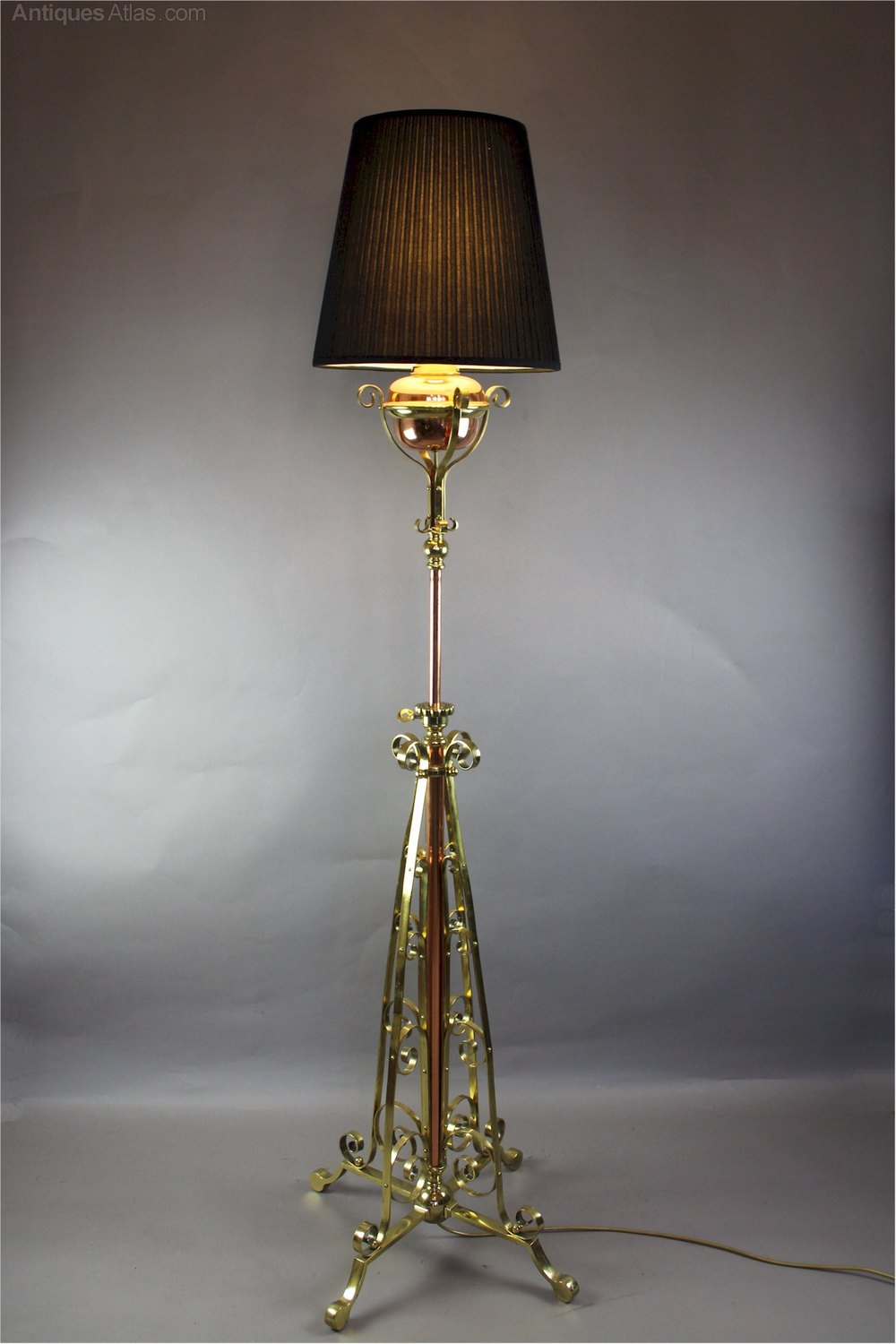Antiques Atlas Nouveau Highly Polished Floor Lamp Hinks with size 1000 X 1500