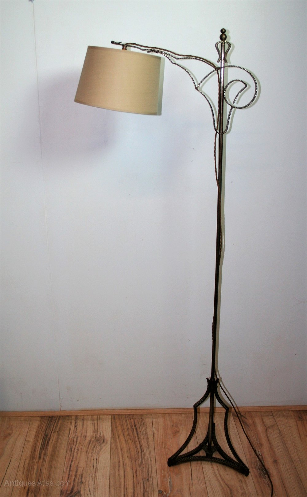 Antiques Atlas Vintage Wrought Iron Floor Lamp Antique Lamp within size 1000 X 1617