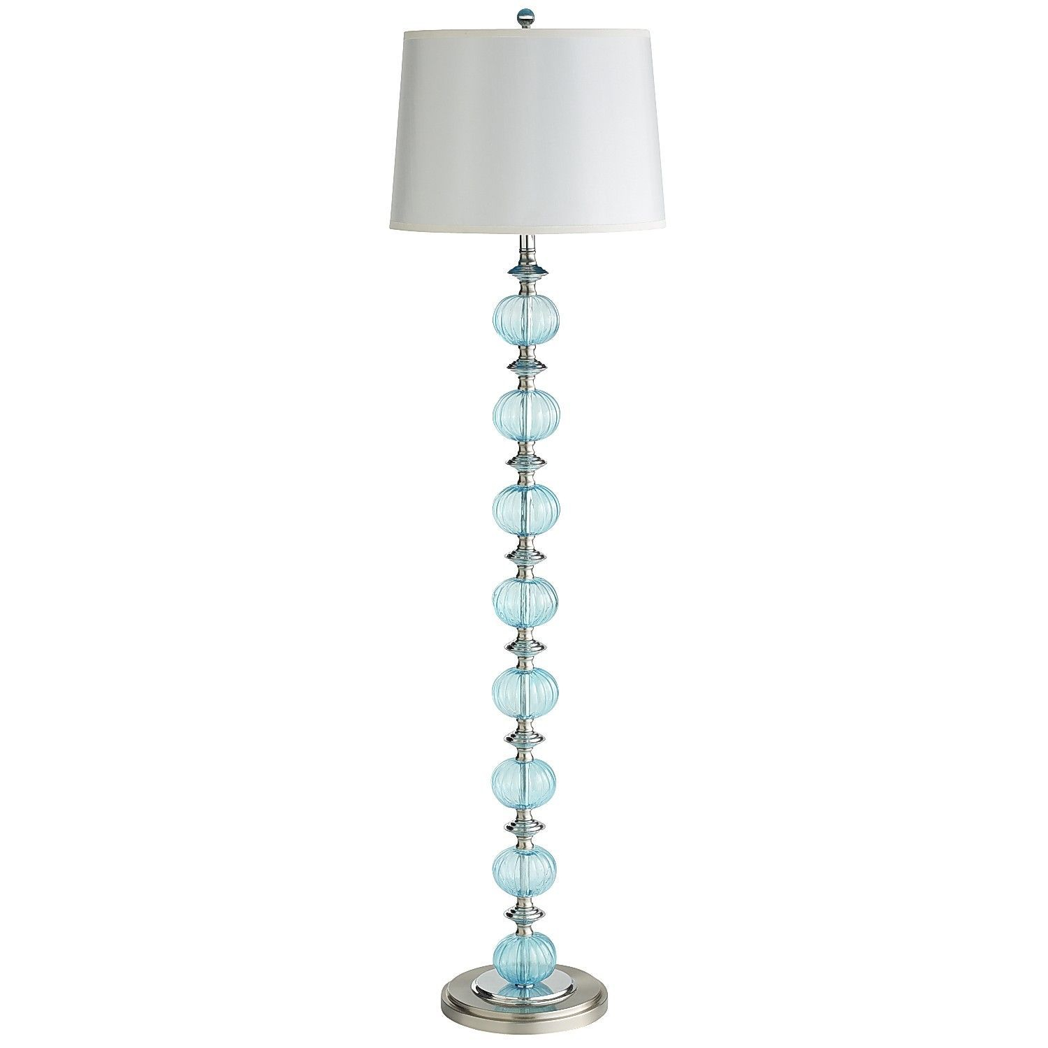 Aqua Glass Floor Lamp Glass Floor Floor Lamp Silver in size 1500 X 1500