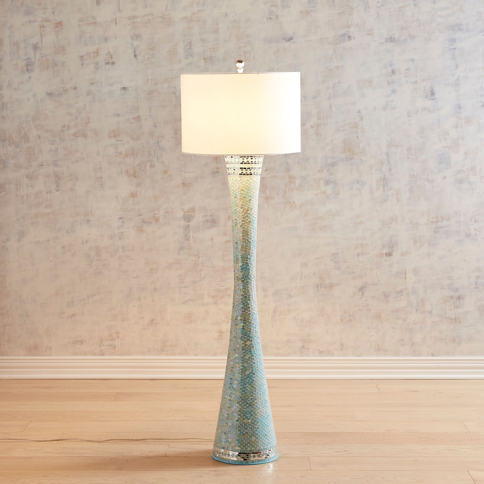 Aqua Mosaic Floor Lamp Products I Like Floor Lamp Blue regarding measurements 1600 X 1600