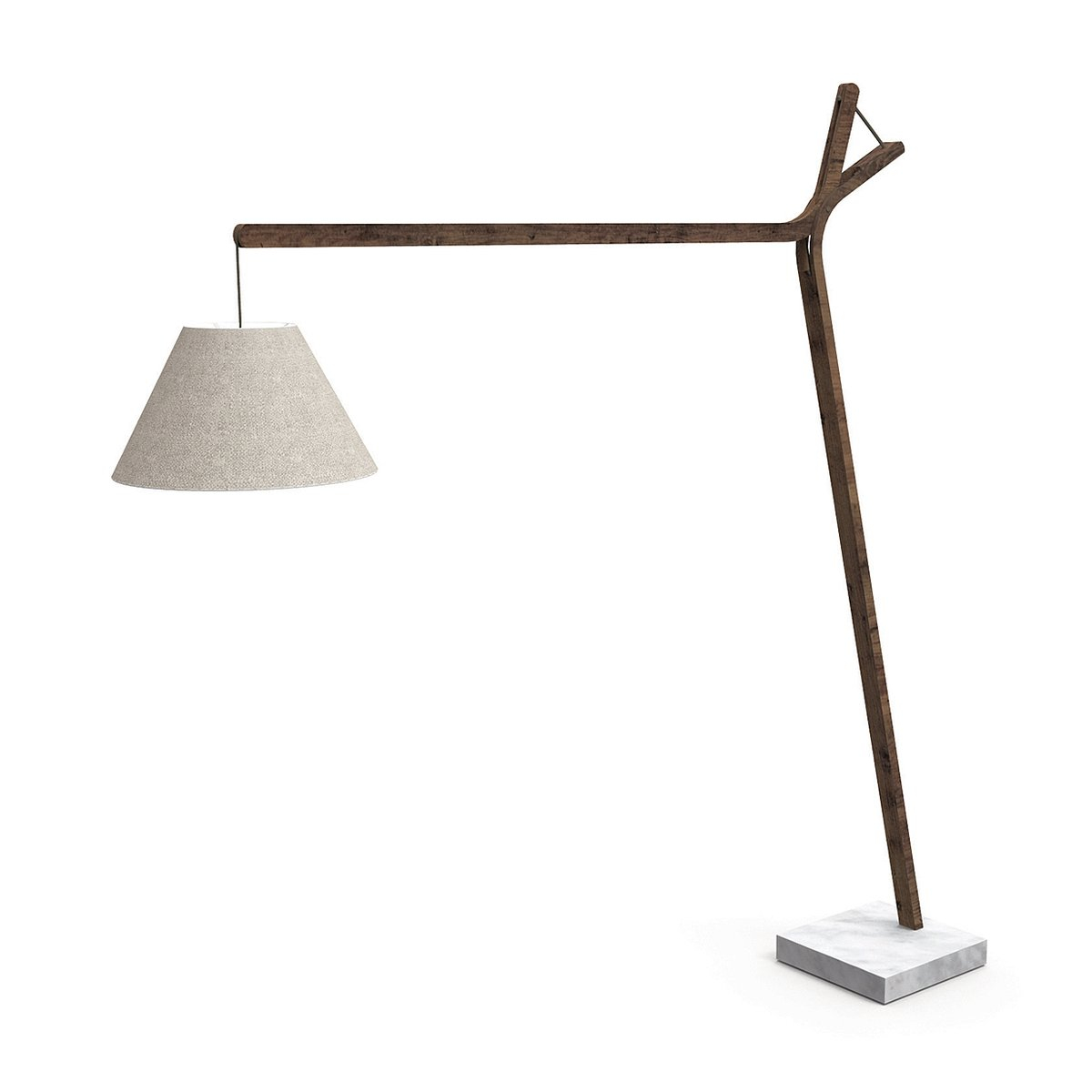 Arc Cleo Teak Floor Lamp inside measurements 1200 X 1200