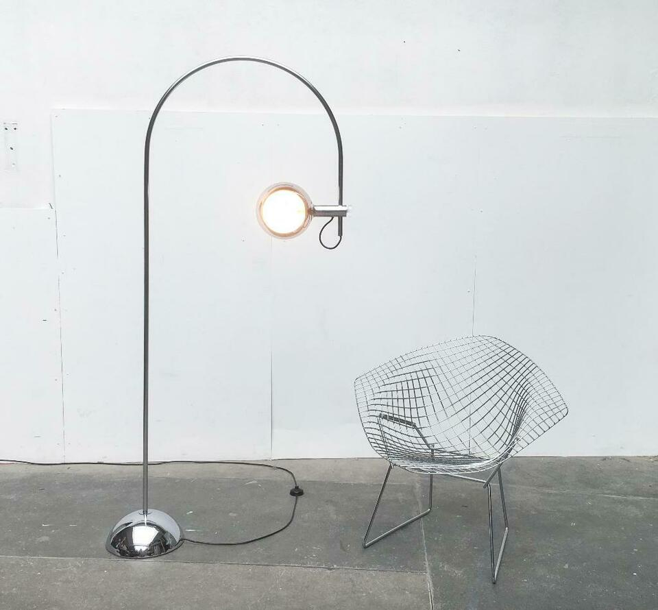 Arc Floor Lamp Stehleuchte Zu Mid Century 50er 60er 70er Teak intended for proportions 960 X 890