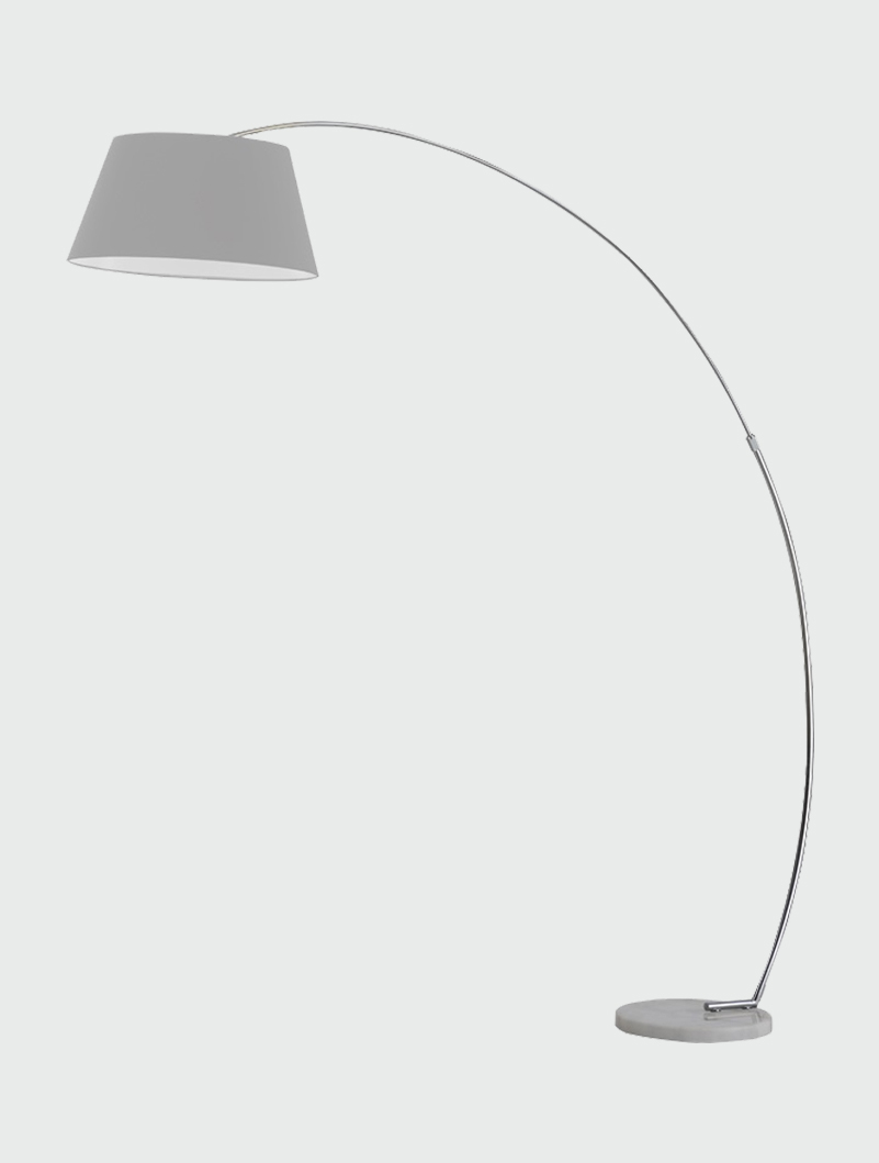 Arc Grey Extendable Floor Lamp With Marble Base intended for dimensions 801 X 1059