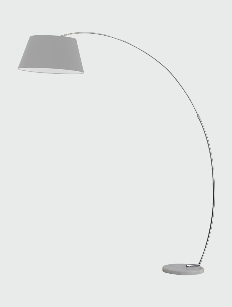 Arc Grey Extendable Floor Lamp With Marble Base intended for measurements 801 X 1059