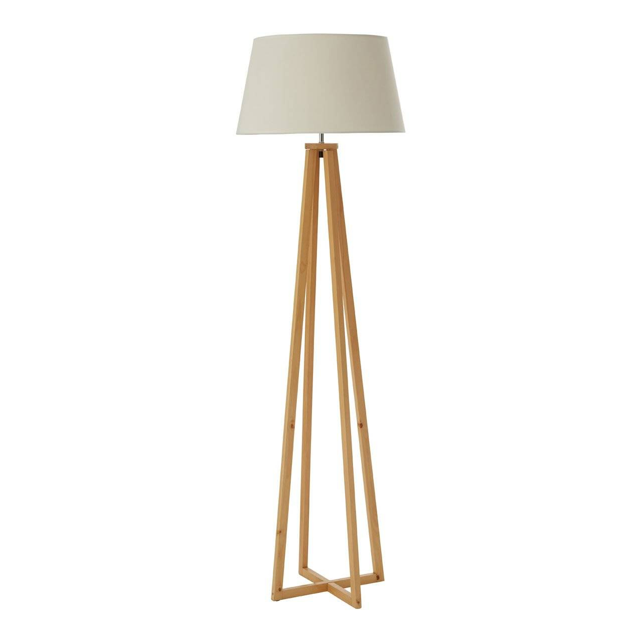 Architectures Lighting Wooden Floor Lamp Natural Fabric intended for size 1280 X 1280