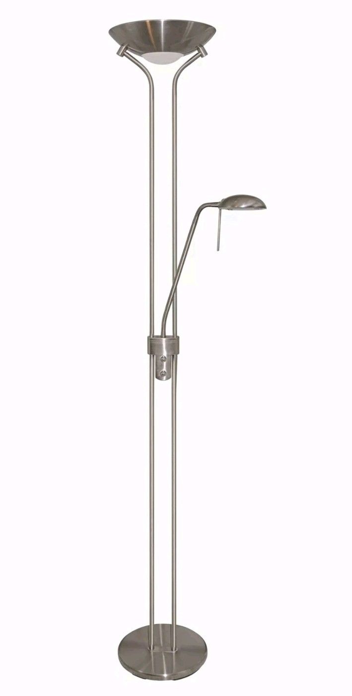 Argos Home Father And Child Uplighter 180cm Floor Lamp Brushed Chrome within measurements 709 X 1403