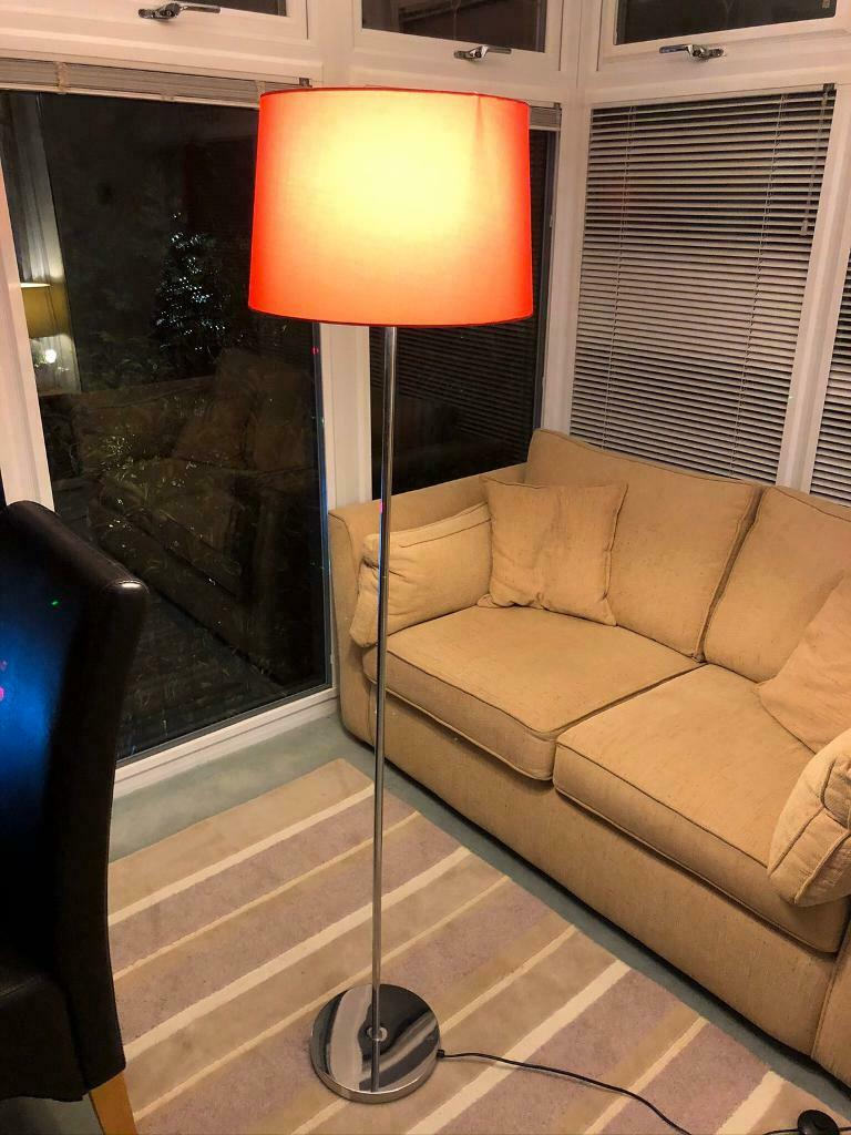 Argos Standard Floor Lamp Dark Orange Shade Stainless Steel Base With Light Bulb Vgc In Rayleigh Essex Gumtree pertaining to sizing 768 X 1024