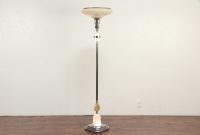 Art Deco 1930s Vintage Torchiere Floor Lamp Chrome Glass Lighted Base 30042 within measurements 2048 X 1366