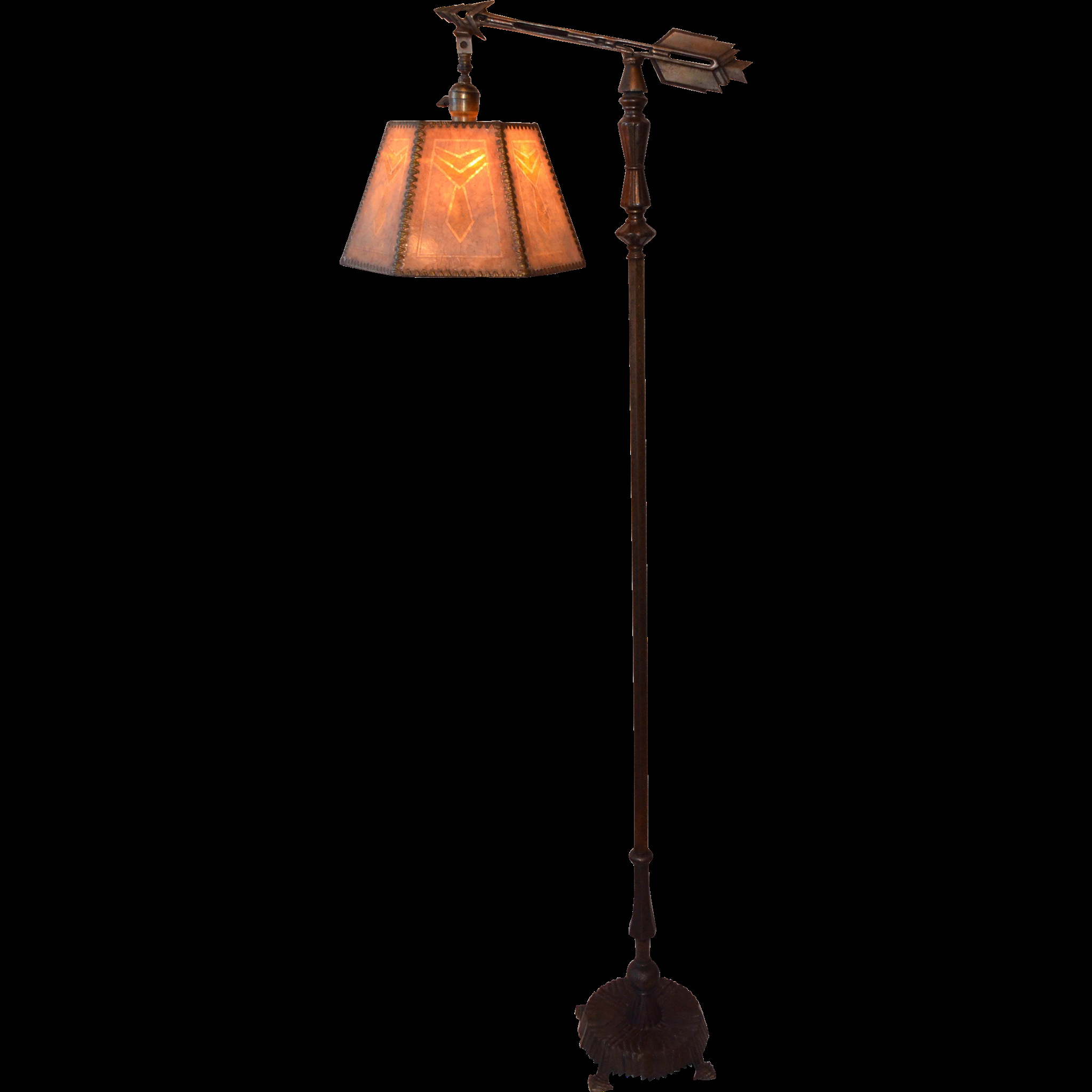 Art Deco Bridge Lamp With Original Mica Shade In 2019 Art regarding size 2048 X 2048