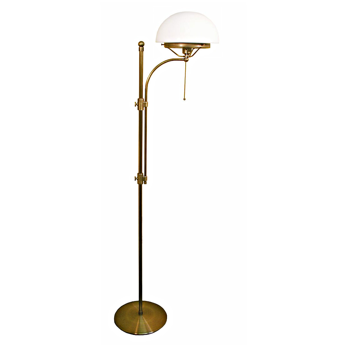 Art Nouveau Floor Lamp With Hemispheric Glass Shade Casa Lumi intended for proportions 1200 X 1200