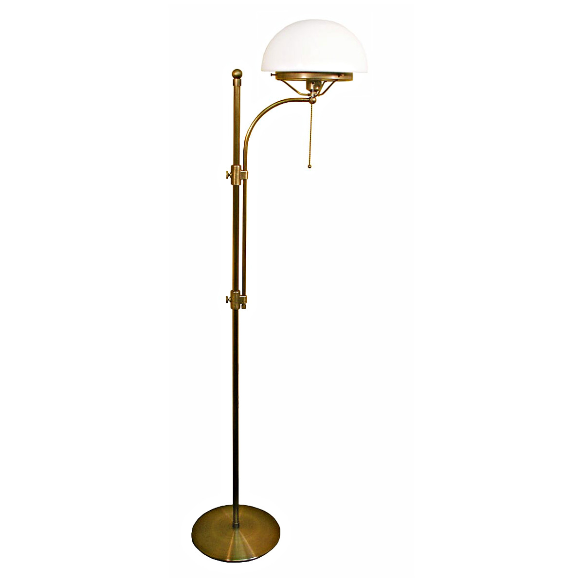 Art Nouveau Floor Lamp With Hemispheric Glass Shade Casa Lumi pertaining to size 1200 X 1200