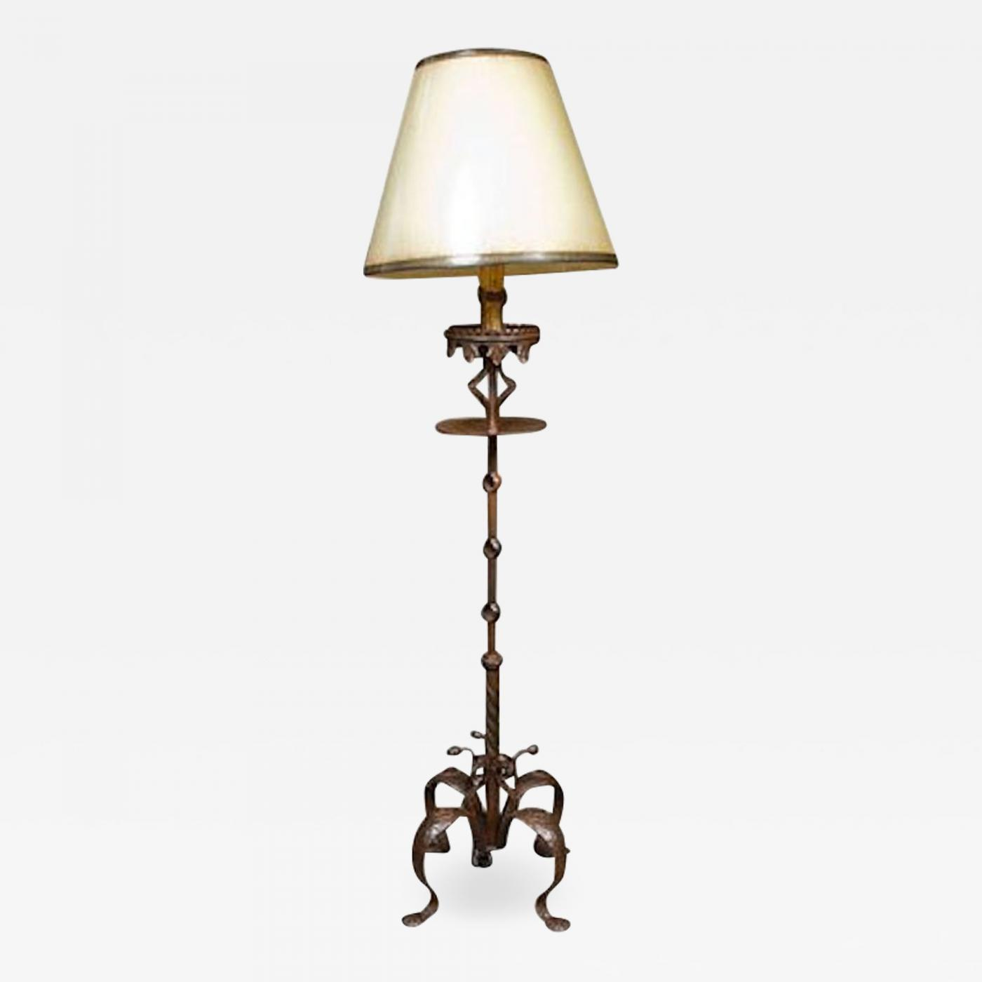 Art Nouveau Gothic Style Standing Lamp with proportions 1400 X 1400