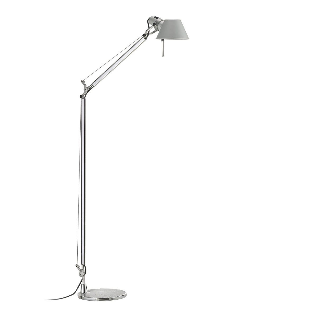 Artemide Tolomeo Lettura Led Body Alusilber within measurements 1200 X 1200