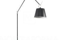Artemide Tolomeo Mega Black Led Floor Lamp intended for size 1400 X 1400