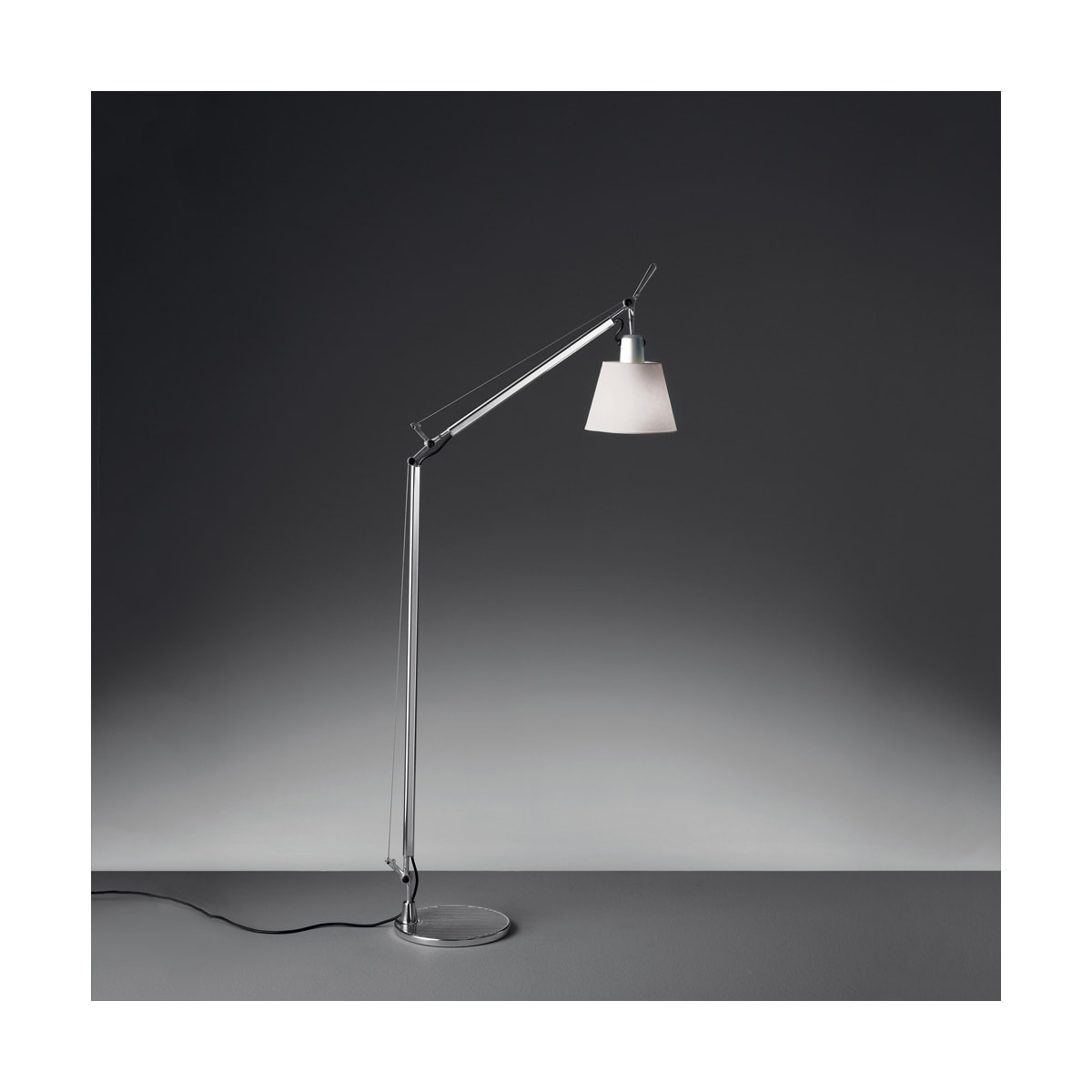 Artemide Tolomeo Reading Floor Lamp With Shade for dimensions 1200 X 1200