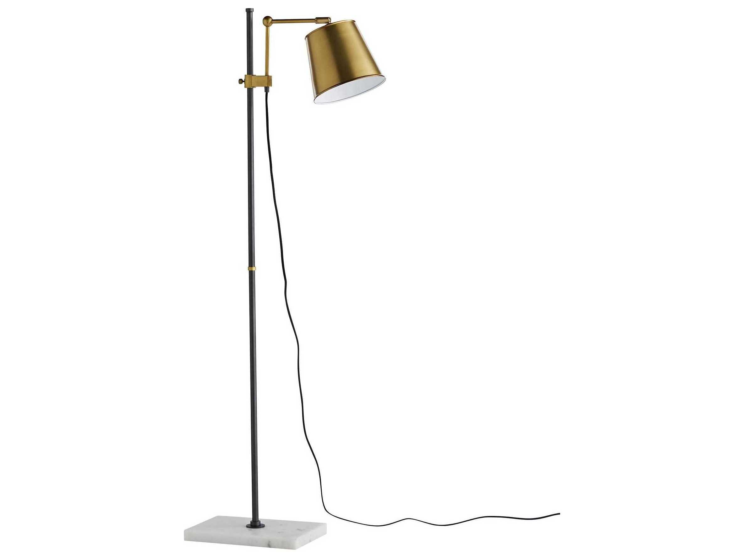 Arteriors Home Watson Antique Brass Floor Lamp for dimensions 2371 X 1779