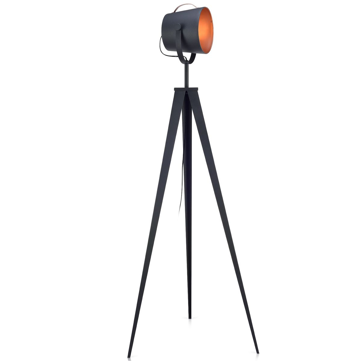 Artiste Tripod Floor Lamp Black And Rose Gold within measurements 1200 X 1200