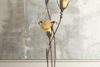 Artistic Floor Lamp Bronze Lily Shaped Glass Flower Lights For Living Room Dcor in sizing 1122 X 1600