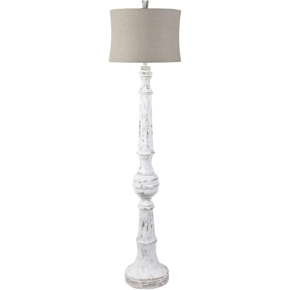 Artistic Weavers Campton 66 In Weathered White Floor Lamp pertaining to dimensions 1000 X 1000