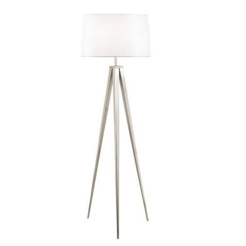 Artiva 63 In Brushed Nickel Tripod Floor Lamp pertaining to size 1000 X 1000