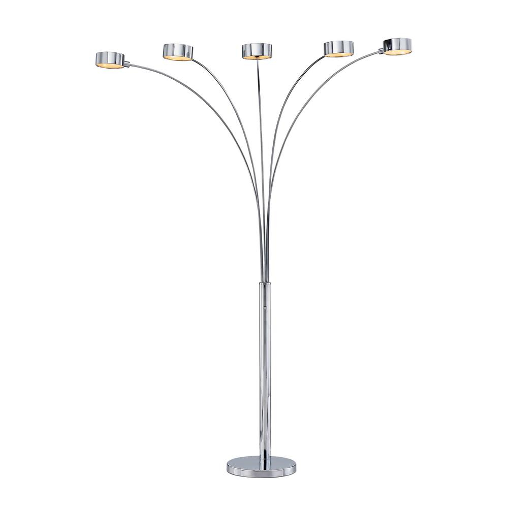 Artiva 88 In Micah Modern Chrome Arched Floor Lamp With Dimmer inside size 1000 X 1000