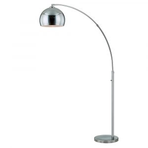 Artiva Alrigo Chrome Metal 80 In Led Dimming Arched Floor Lamp in size 1000 X 1000