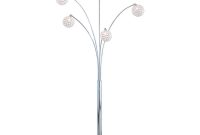 Artiva Manhattan 84 In Modern Chrome 5 Arc Crystal Ball Floor Lamp With Dimmer in dimensions 1000 X 1000