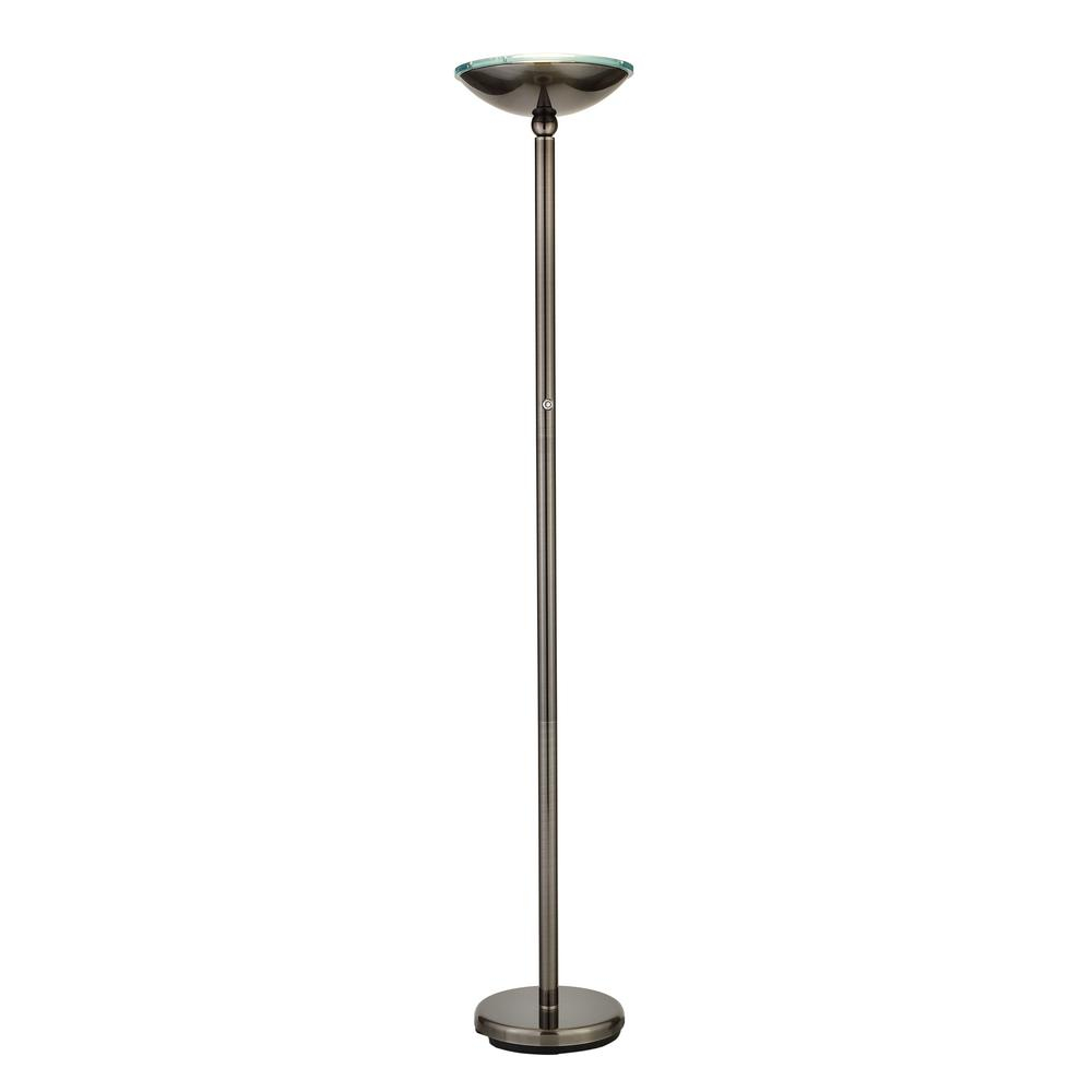 Artiva Saturn 71 In Brushed Black Steel Led Floor Lamp With Dimmer in dimensions 1000 X 1000