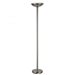 Artiva Saturn 71 In Brushed Steel Led Torchiere Floor Lamp for dimensions 1000 X 1000