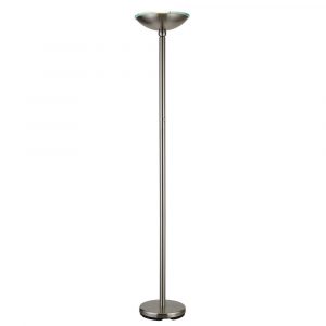 Artiva Saturn 71 In Brushed Steel Led Torchiere Floor Lamp With Dimmer intended for size 1000 X 1000