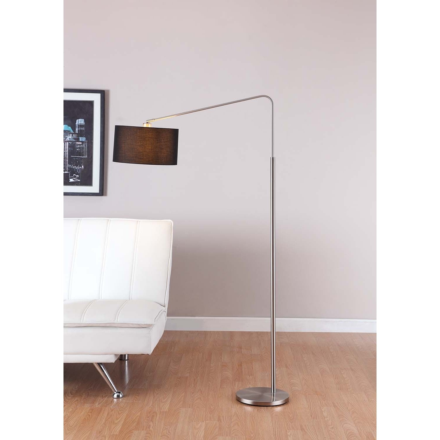 Artiva Usa 80 Degrees 64 Inch Medium Arch Brushed Steel Floor Lamp intended for sizing 1504 X 1504