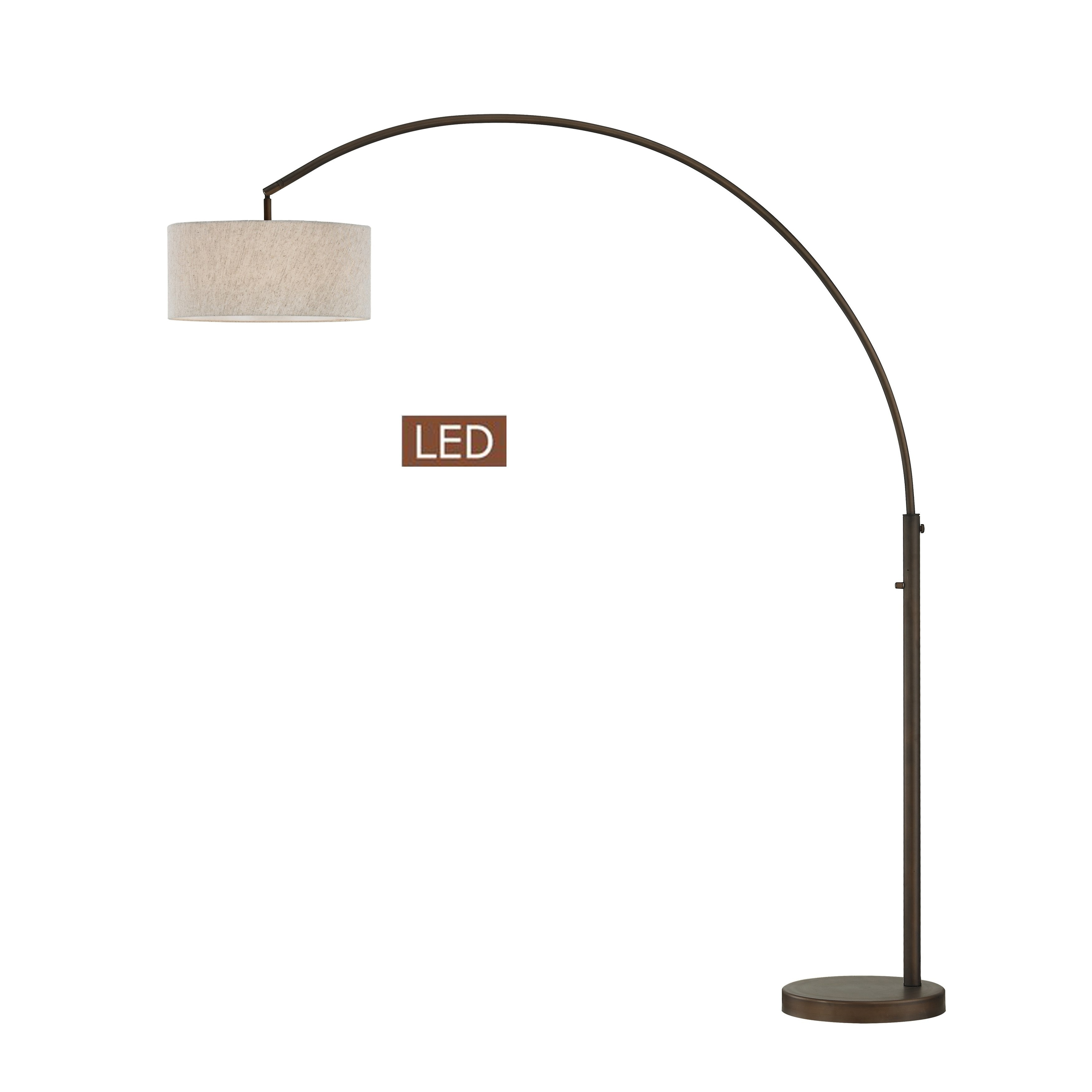 Artiva Usa Elena 80 Led Arch Floor Lamp With Dimmer Antique with regard to proportions 3500 X 3500