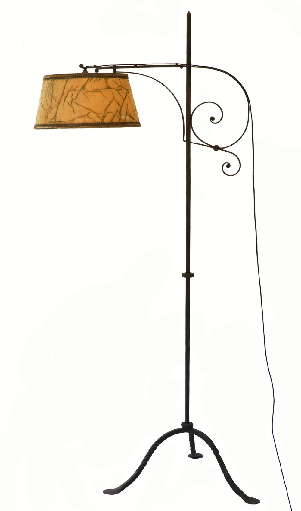 Arts And Crafts Floor Lamp Adjustable Wrought Iron 492501 inside proportions 1000 X 1696