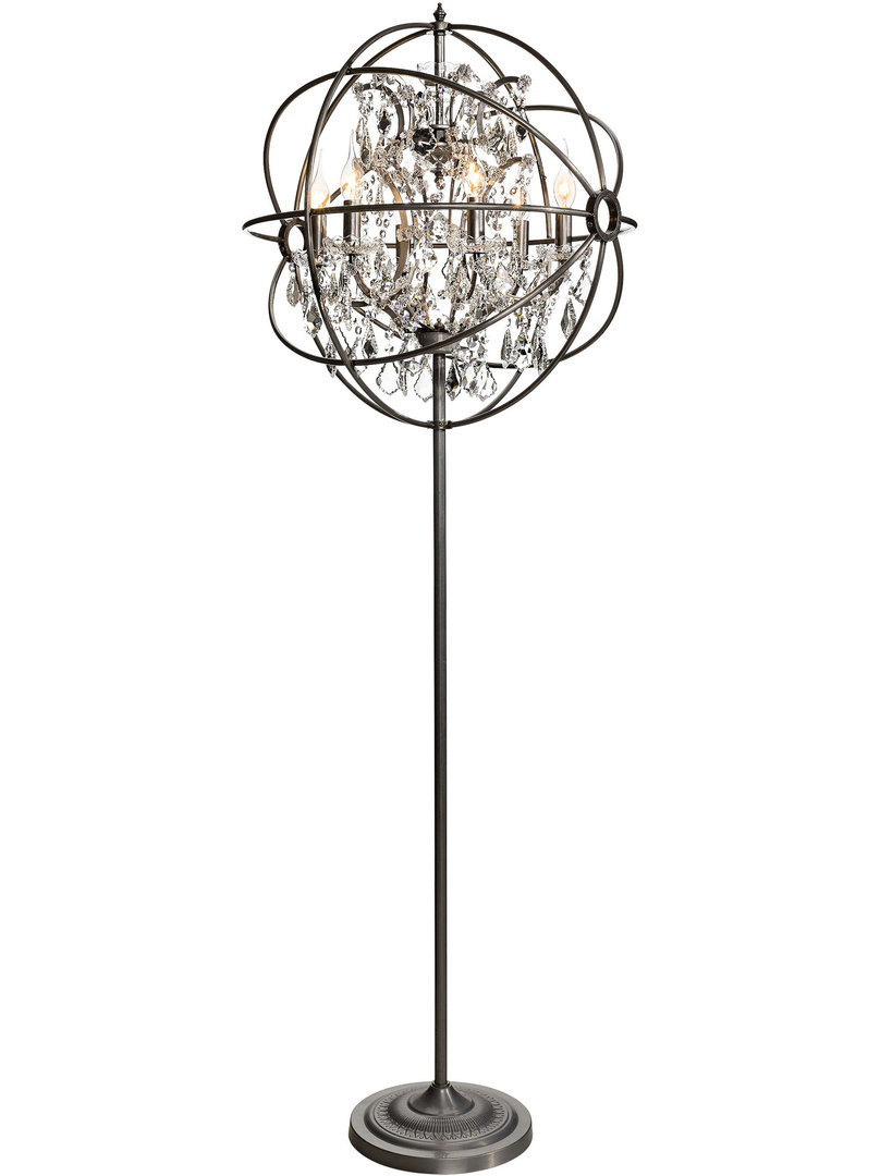 Artwood Gyro Chandelier Floor Lamp Naturalcrystal Top in sizing 808 X 1080