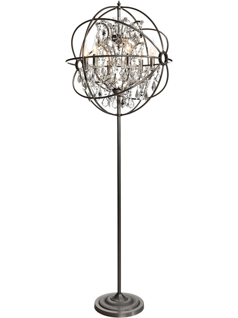 Artwood Gyro Chandelier Floor Lamp Naturalcrystal Top intended for dimensions 808 X 1080