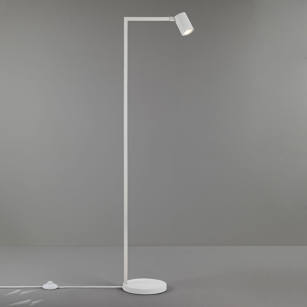 Ascoli Floor Lamp In Matt White Ip20 Rated 1 X 6w Led Gu10 With Switch On Cord Astro 1286018 pertaining to sizing 1000 X 1000