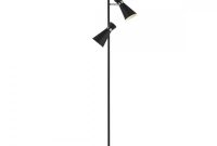 Ashworth 3 Light Matte Black And Chrome Floor Lamp intended for measurements 1000 X 1000