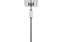 Aspen Creative Corporation 63 In Sand Black Wire Cage Metal Floor Lamp in proportions 1000 X 1000