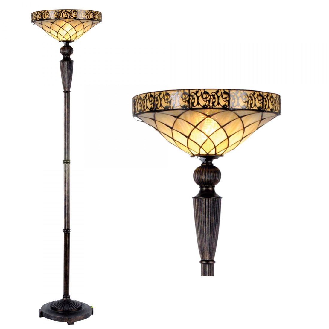 Atlantic Torchiere Uplighter Tiffany Floor Lamps Tiffany within measurements 1100 X 1100