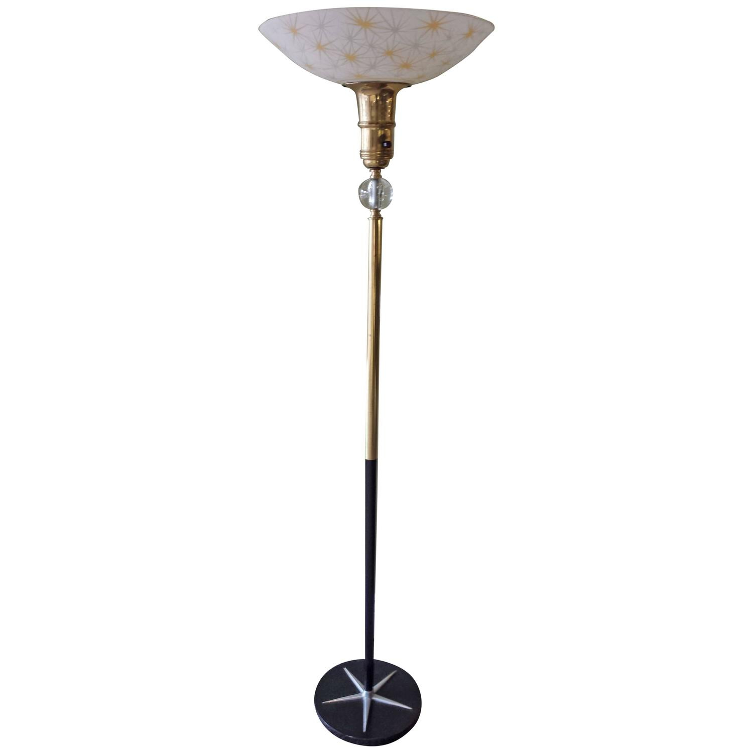 Atomic Cosmic 1960s Torchiere Floor Lamp With A Star Burst Pattern Base regarding sizing 1500 X 1500