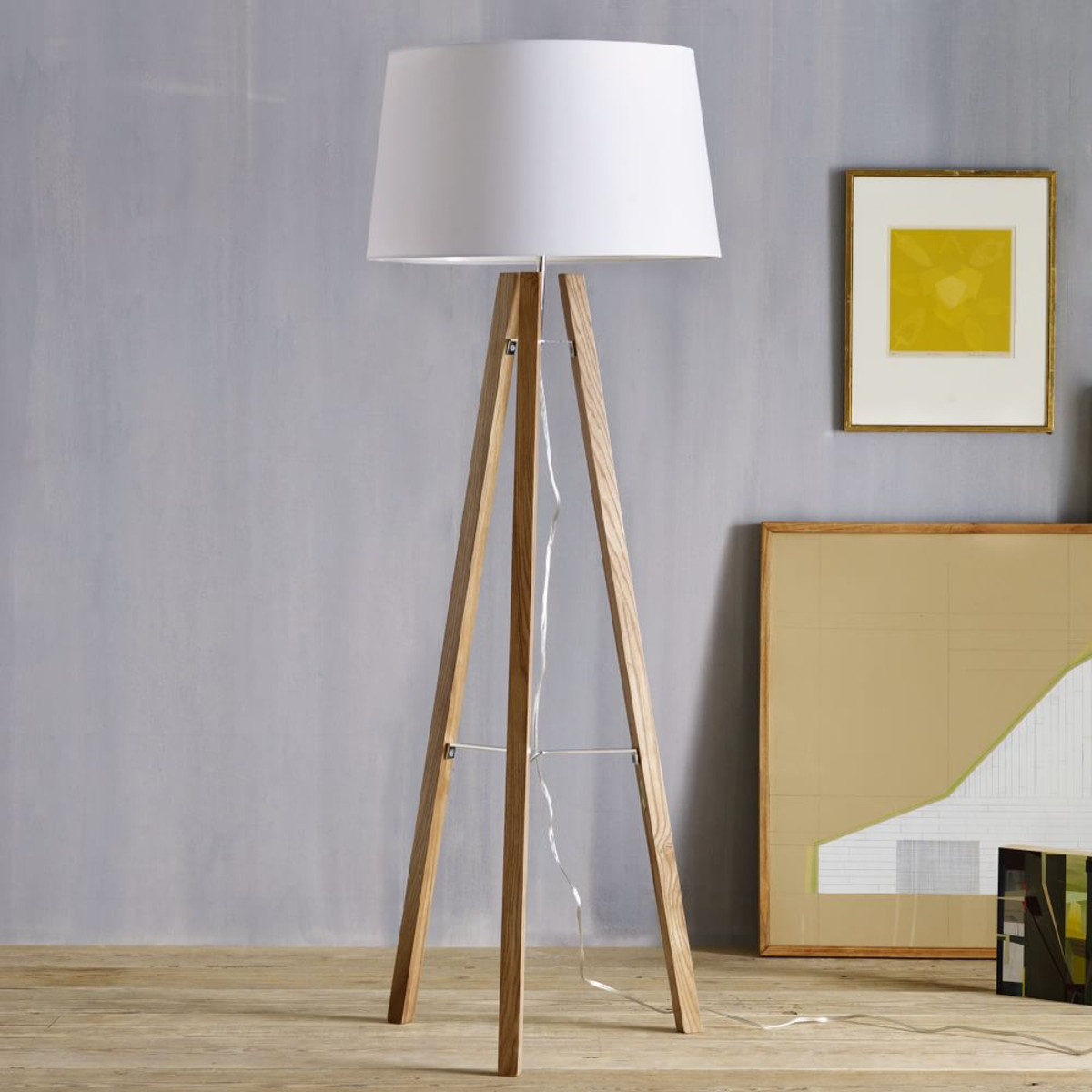 Attractive Tripod Wood Floor Lamp Oak Brass Threshold Target throughout size 1200 X 1200