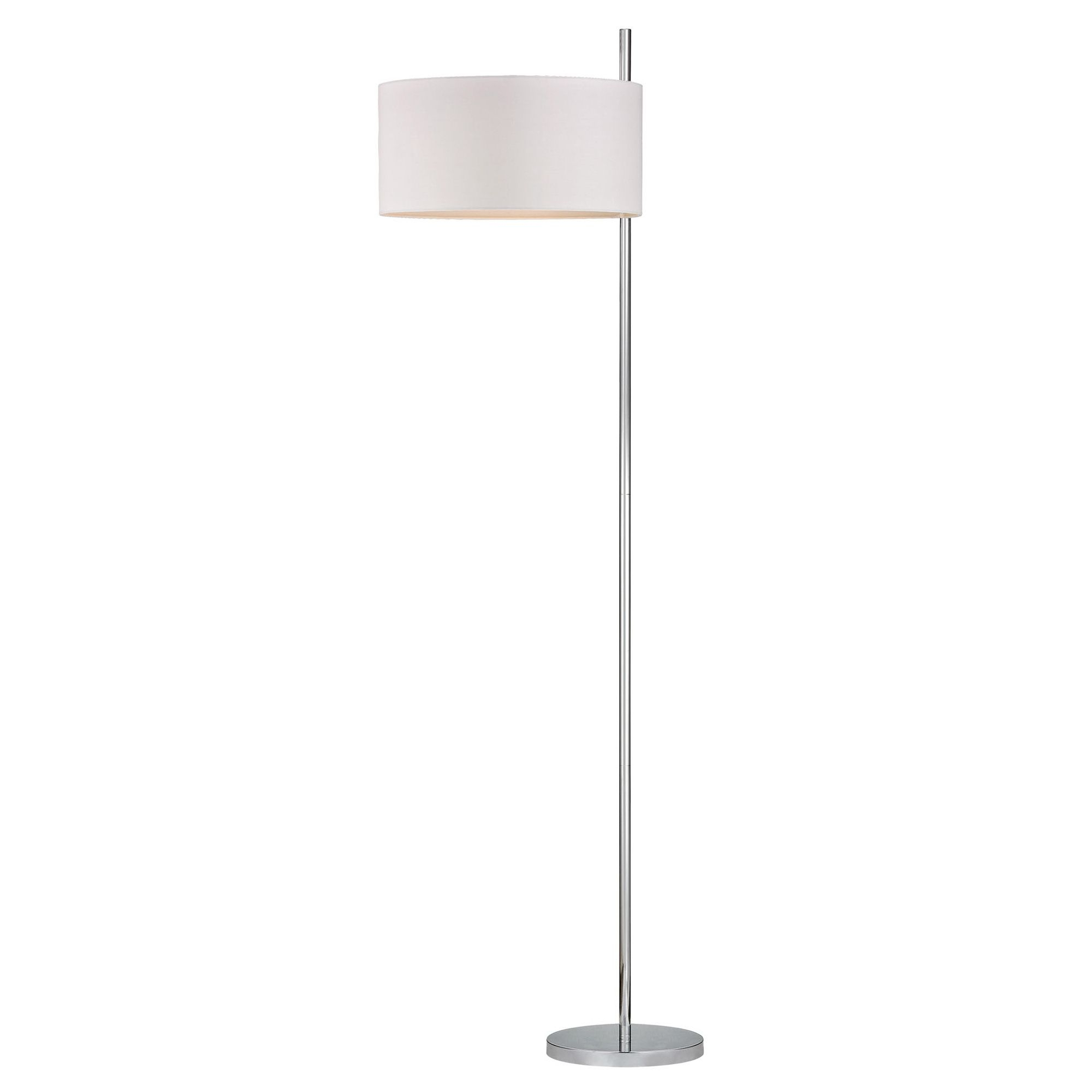 Attwood Floor Lamp Features A White Shade With A Polished regarding proportions 2000 X 2000