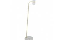 Aurora Brass And White Floor Lamp with dimensions 1200 X 925