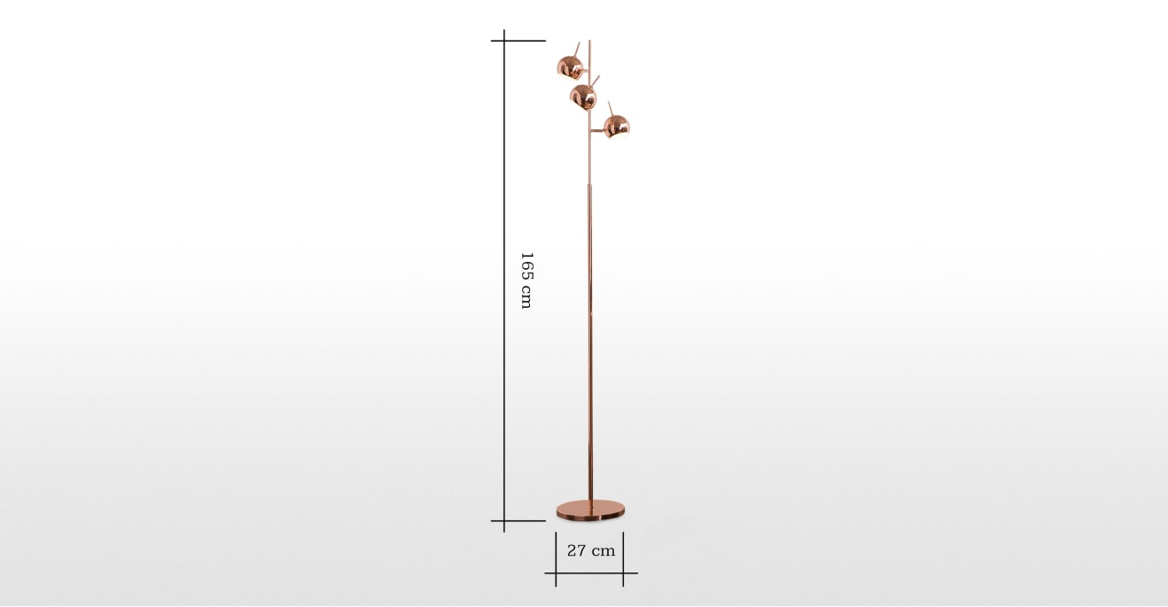 Austin Floor Lamp Copper Made intended for dimensions 1320 X 686