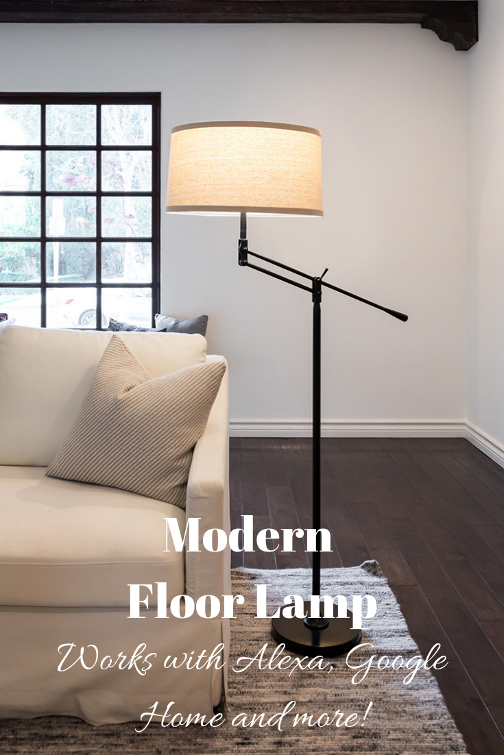 Ava Led Floor Lamp For Living Rooms Bright Reading intended for proportions 735 X 1102